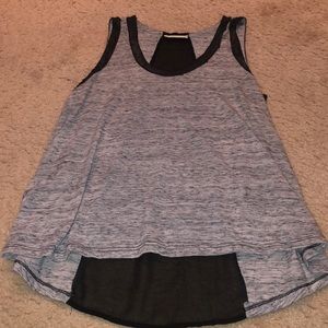 Gray tank with black detail